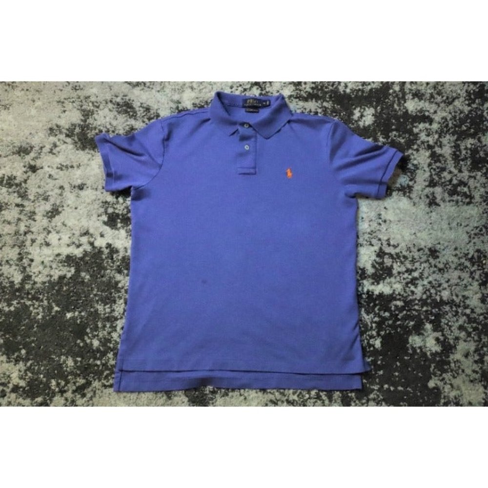 Mens Polo Ralph Lauren Short Sleeve Shirt Blue